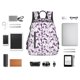 thumbnail image 4 of Easygdp Violets Flowers para Easygdp Yak - Mochila Casual Ligera y Resistente para Viaje y Senderismo para Hombres y Mujeres, 4 of 7