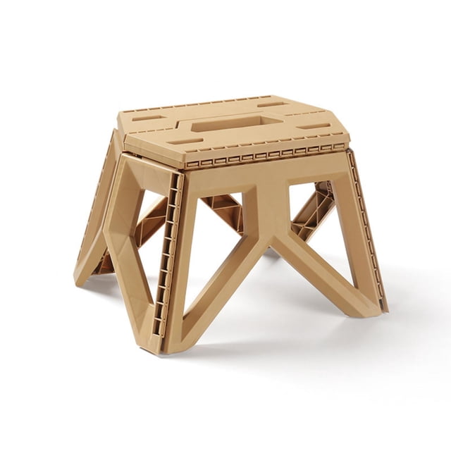 Tabouret Pliant 9,4 Pouces Portable Extérieur en Plastique Robuste Antidérapant Chaise Adaptée pour Camping Randonnée Pêche BBQ Tabouret Pliable Tabouret Pliable
