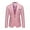 Pink, variant on Babysbule Mens Jackets Men's Stylish Casual Solid Business Wedding Party Outwear Coat Suit Tops