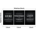thumbnail image 7 of Inspirational Grind Wall Art for Home Office Workplace, Perseverance Leader Canvas Quotes Motivate Success Positive Poster Framed Motivation Gift for Friends Entrepreneur Ready to Hang, 7 of 7
