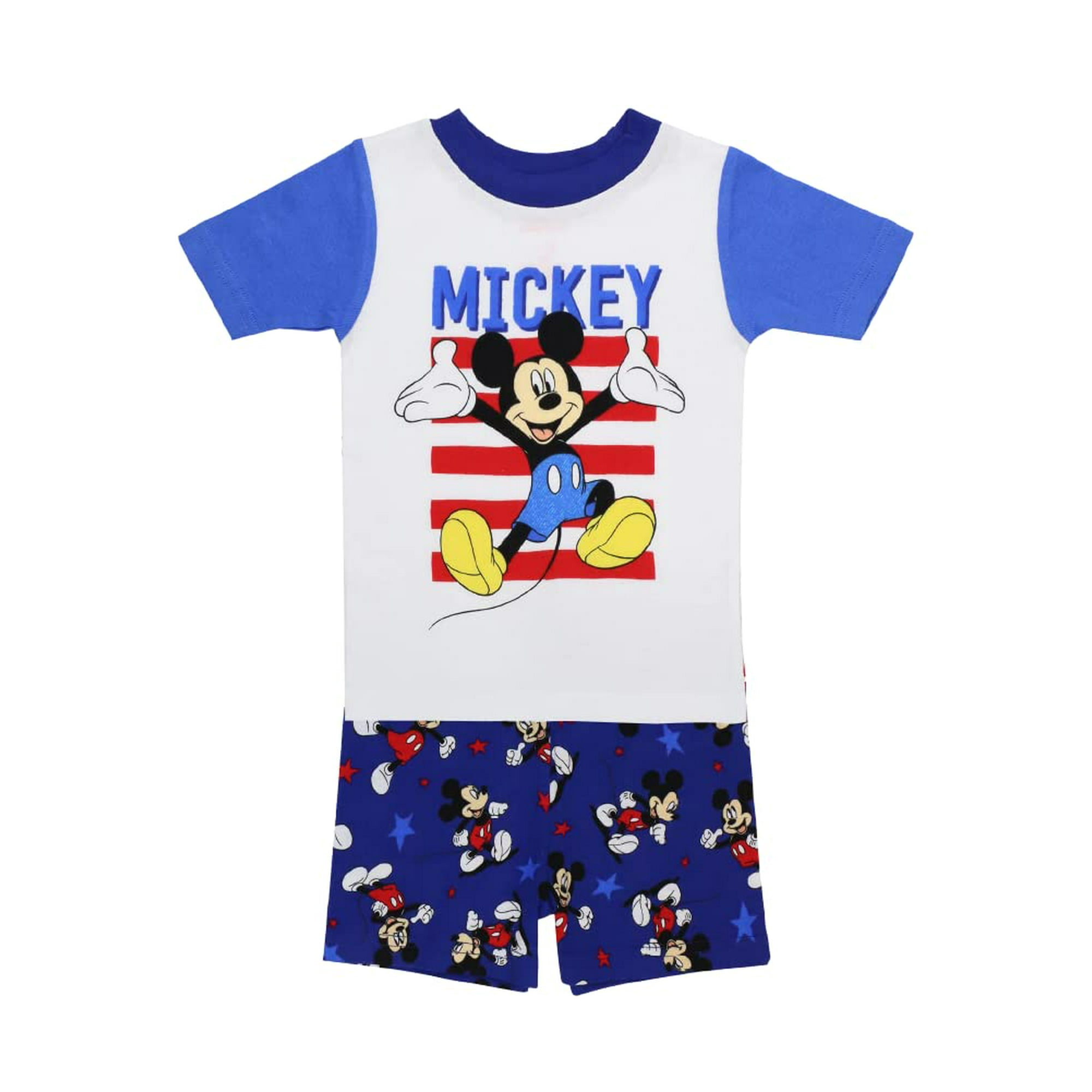 Disney Boys Mouse 2 Piece Pajama Cotton Set Mickey America 5T