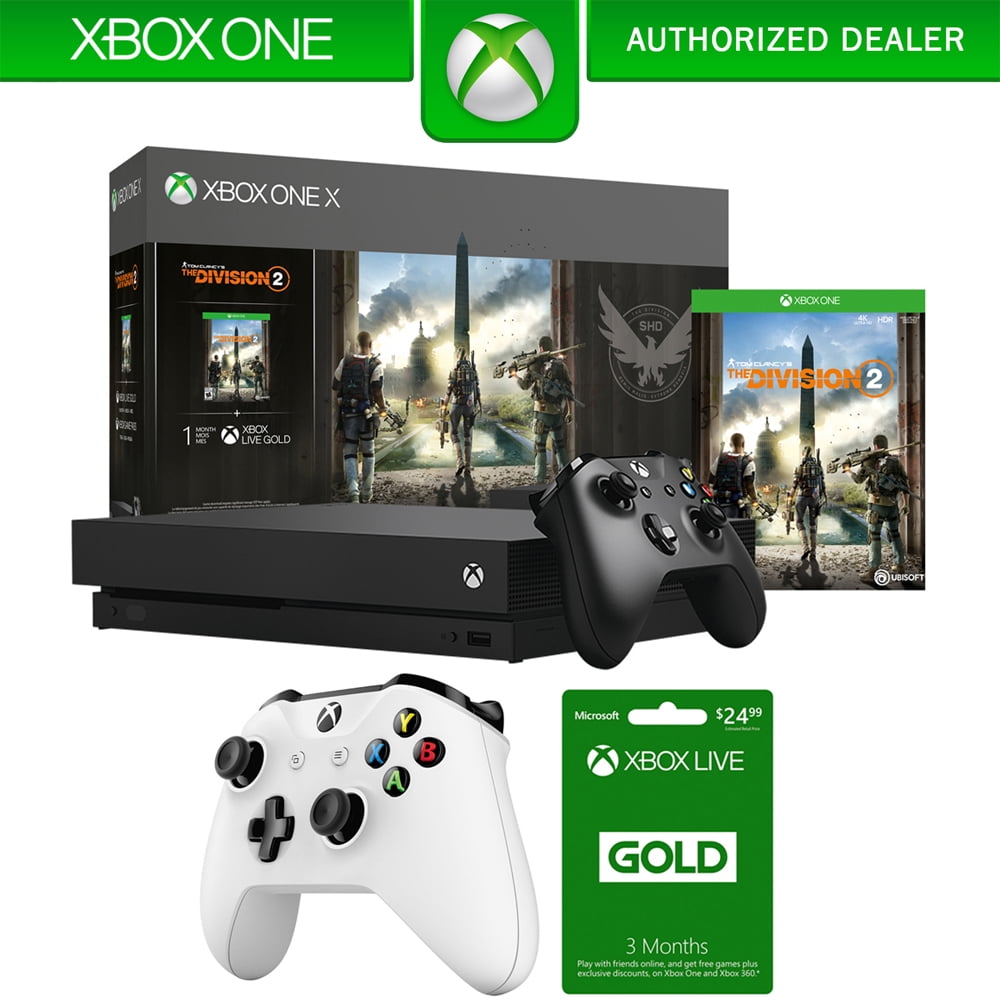 Microsoft Xbox One X Bundle 1 TB Console with Tom Clancy's The Division