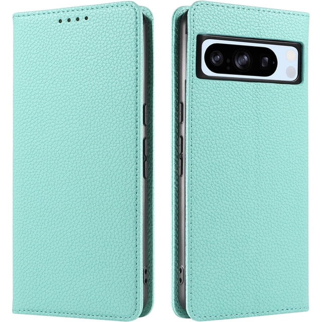 Magnetic Phone case, Phone case, Phone Leather case Mint Green