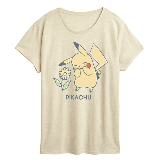 Pokémon - Pikachu Flowers - Women's Short Sleeve Graphic T-Shirt