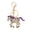 A, variant on Year of Horse Keychain 2026 Horse Year Pendant Metal Carving Good Luck Charm Key Chain Bags Backpacks Decoration
