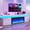 White, variant on Blotout 70'' Fireplace TV Stand with 36'' Fireplace, Gloss Wall Mounted Fireplace Entertainment Center with Storage&Power Outlet, Modern LED Light Console for Wall-mounted TV Up to 80''