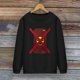 thumbnail image 2 of Gibobby Sudadera con forro polar Mujer Sudadera con capucha holgada de cuello redondo para mujer, estampado de moda para adelgazar y reducir la edad, sudadera con capucha de m(Negro, L), 2 of 5