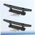 thumbnail image 3 of Greenadscape 2Set Black Mooring Anchor Deck Cleat for Boat Rope Anchor 4.72x0.98x14.2 In, 3 of 8