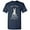 Navy Blue, variant on Apparel Run Away Basic Cotton T-Shirt - Large - Dark Heather Grey
