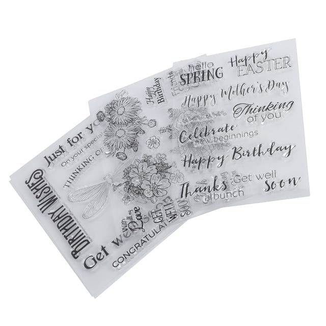 Accesorios de Bricolaje, Decretación Ambientalmento Amigable Con el Sello Transparente Para El Diario para la Familia para la Carta de Invitación para la Tarjeta de Felicitación