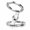 Silver, variant on Gyro Dual-Sided Magnetic Fidget Spinner Phone Stand, Gunmetal Dual-Axis Foldable Magnetic Phone Grip Holder with Finger Spinner Design for iPhone 18-12 Series and MagSafe Cases