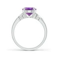 thumbnail image 2 of ANGARA Natural 2.28 Ct. Amethyst Solitaire Ring in 14K White Gold for Women (Ring Size: 11), 2 of 9