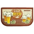 thumbnail image 4 of Kashi Home Kitchen Rug, Area Rug, Mat, Beautiful Print Non-Skid Latex Back Cold Beer 18x30 D Shape, 4 of 5