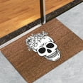 thumbnail image 5 of Halloween Theme Mat, Halloween Door Mat Home Decorations, Non-Slip Pumpkin Welcome Doormat for Front Door, Indoor Outdoor Fall Rug for Home Kitchen Floor Halloween Decor, 16 X 24 Inch, 5 of 8