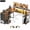 Rustic Brown, variant on HOMCOM Gaming Desk with LED Lights, Work Desk 61" Rustic Brown