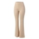 thumbnail image 5 of Pantalones de yoga acampanados con cintura alta elástica para mujer - Tejido acanalado, poliéster, largo completo, informal/deportivo - XS-XL, 5 of 8