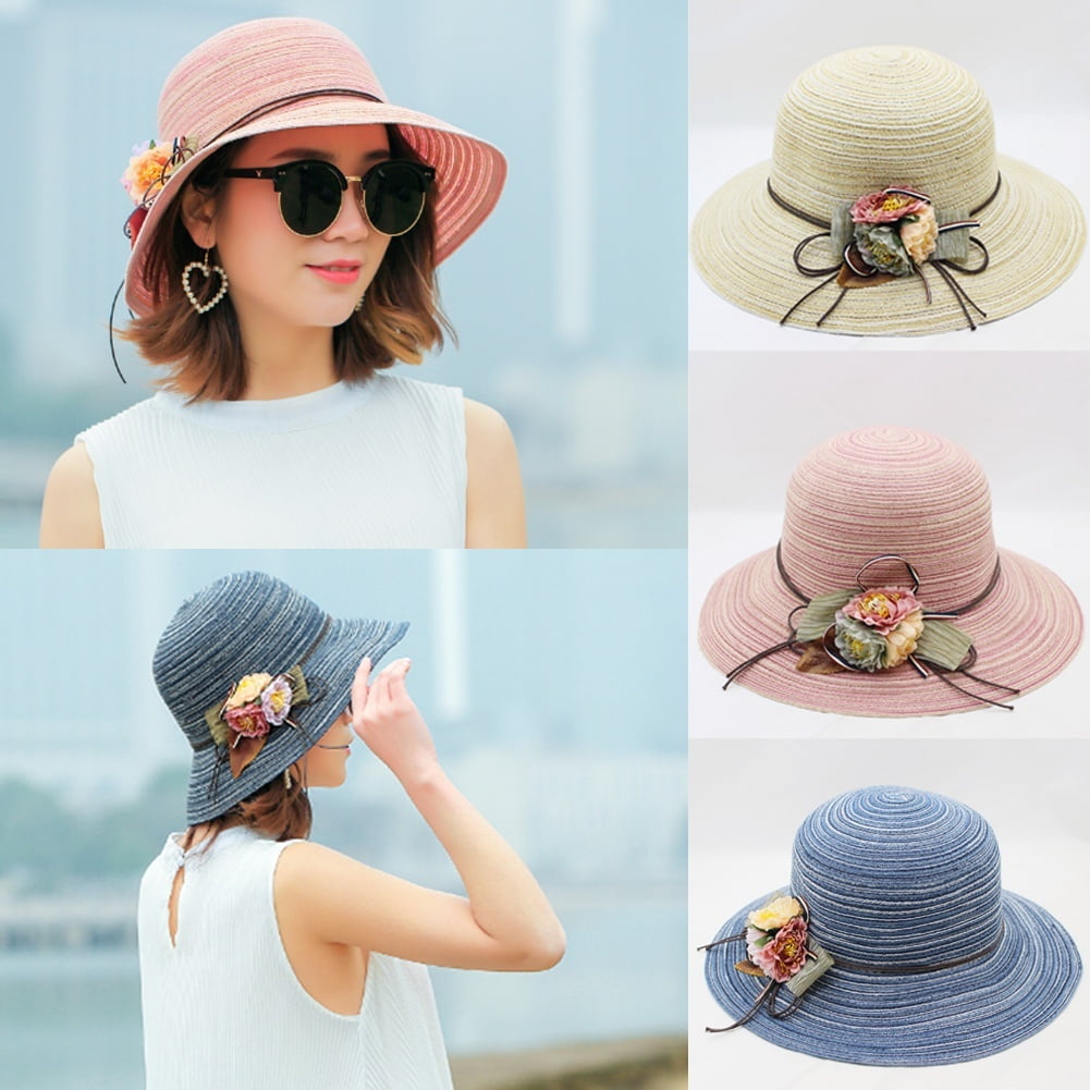 women's floppy straw beach hat