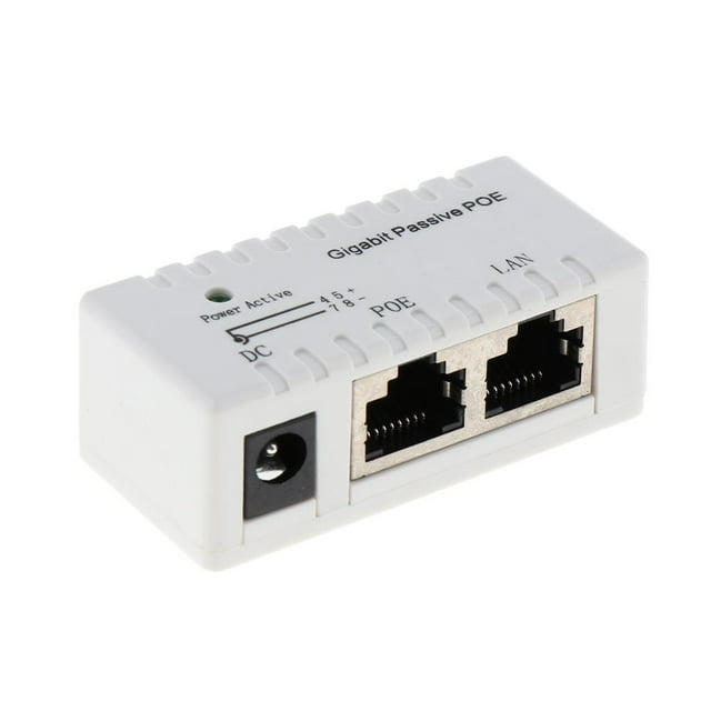 Inyector PoE Pasivo Power Over Ethernet - Datos a PoE - Blanco Sunnimix Poe Ethernet Inyector