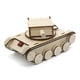 thumbnail image 5 of Kit de tanque de madera con torreta giratoria, modelo de tanque hecho a mano, juguete educativo, juego de manualidades para adolescentes, niños, niñas, 5 of 9