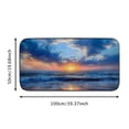 thumbnail image 5 of ONETECH Sunset Impressionist Painting Square Floor Mat Rug Indoor Outdoor for Home Entrance 19.68*39.37 in, 5 of 6