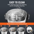 thumbnail image 4 of VEVOR Electric Vegetable Slicer, 4 in 1 Multifunctional Food Cutter, 200W Vegetable Chopper for Slicing Shredding Dicing and Slitting, with Cut-Resistant Gloves, for Commercial and Home Use, 4 of 9
