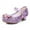 Purple, variant on TMOYZQ Girls Bow Dress Shoes Toddler Sparkling Princess Shoes Glitter Flower Little Girl Flats Mary Jane Low Heels Stage Performance Princess Shoes