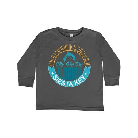 

Inktastic Siesta Key Florida Beach Vacation Gift Toddler Boy or Toddler Girl Long Sleeve T-Shirt