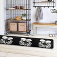 thumbnail image 4 of SKYSONIC 2'X6' Skeleton in Love Runner Rug with Rubber Backing, Valentine's Day Black Non Slip Entryway Rug Runner Washable Soft Area Rug Carpet for Hallway Bedroom Kitchen Decor, 4 of 6