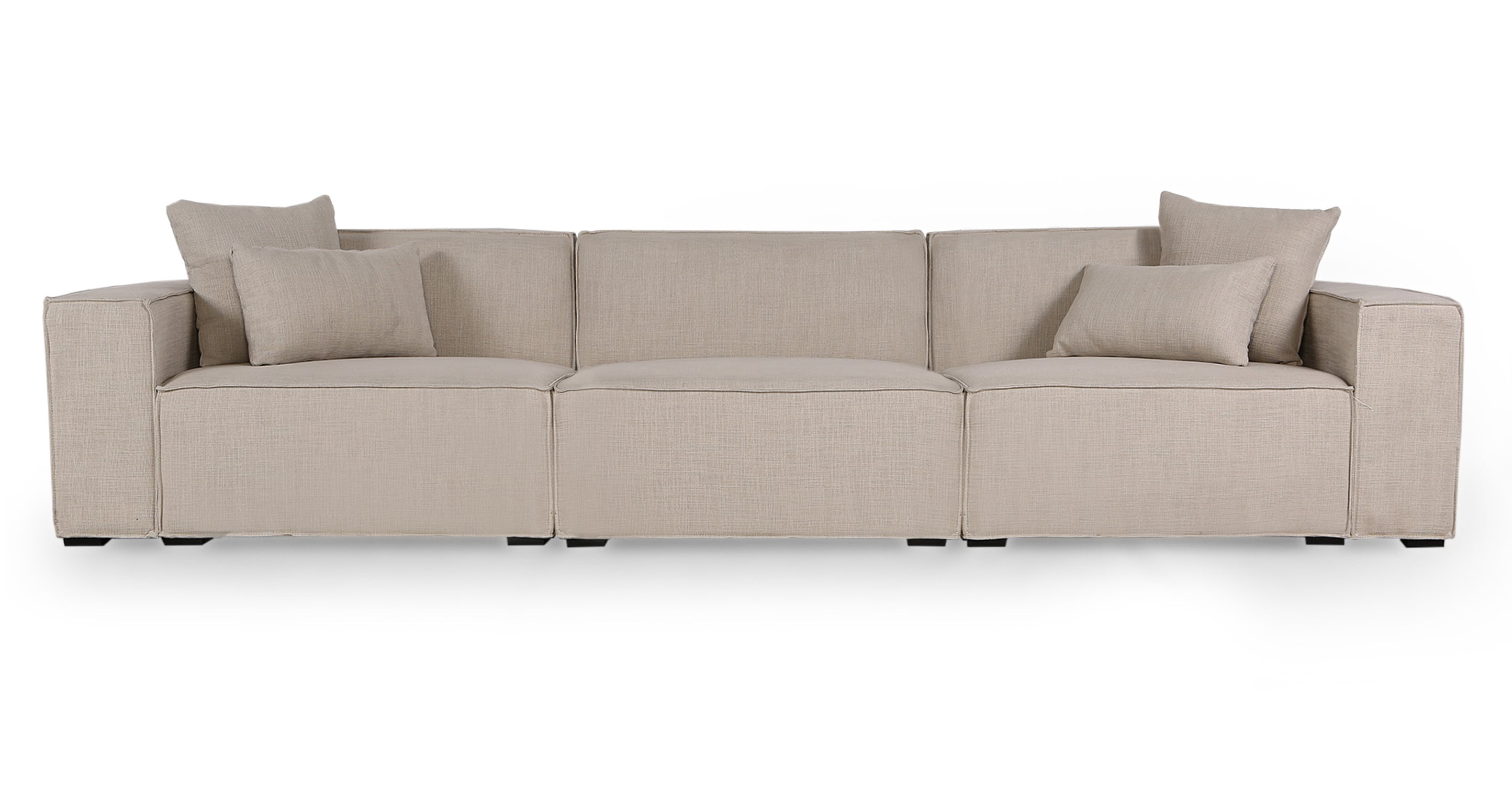 Kardiel MODUS Modern Modular 3pc Sofa, Urban Hemp Twill