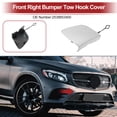 thumbnail image 2 of Tapa del gancho de remolque delantero derecho de Unique Bargains para MercedesBenz GLC X253 2016-2018 Gancho No.2538853400 Tono plateado Plástico 1 Pc, 2 of 6