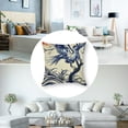 thumbnail image 5 of Creowell ,Set of 2  Square Pillow Covers Watercolor Heron Bird Decorative Cushion Cover Pillowcase for Couch White, 5 of 7