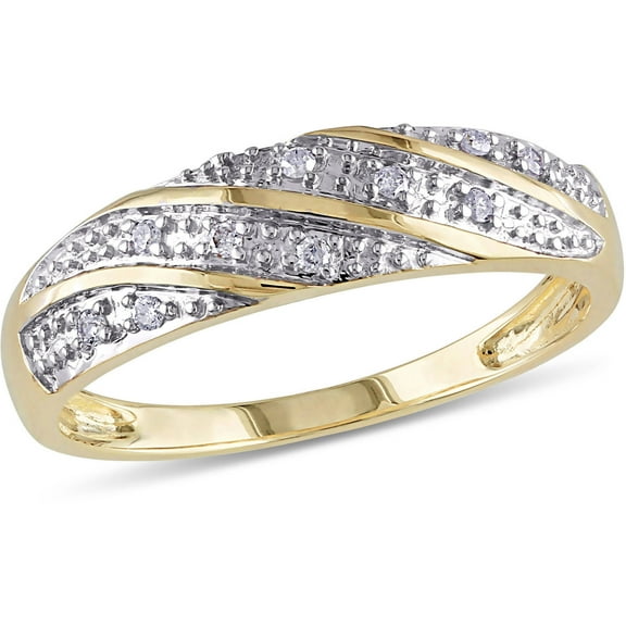 Everly Men's Diamond 10k Two-tone Gold Wedding Ring