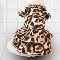 thumbnail image 3 of Pet Dress - Leopard Double Hemming Flying Sleeve Pet Vest - Puppy Sleeveless Clothes - for Outdoor, 3 of 8