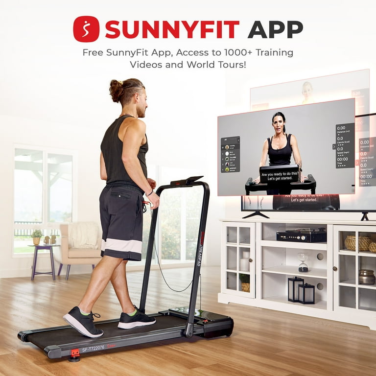 お買得!AUS価格13,800円◎K-Fiber◎SPEED FLEX 2◎7 Sunny Health & Fitness Home Walking Pad, Compact Smart