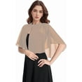 thumbnail image 2 of YooGuoGuo Soft Chiffon Shawl Wraps Shrug for Evening Dress Wedding Vintage Style Cape for Women, 2 of 5