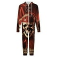 thumbnail image 4 of Pirates of The Caribbean Women Men Pajamas Zipper Onesie Jumpsuit Hooded One Piece Sleepwear, 4 of 8