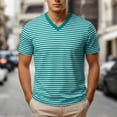 thumbnail image 2 of CONZONE Carnival Men's T-Shirts Short Sleeve T Shirts for Men Casual Crew Neck Striped Lightweight Tees Soft Cozy Athletic Tops, 2 of 8