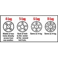 thumbnail image 6 of Trailer Tire On Rim ST225/75D15 225/75 15 in. LRD 6 Bolt Hole White Spoke Wheel, 6 of 8