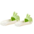 thumbnail image 1 of Harpily Faucets Accessories 2Pack Rabbit Children'S Cartoon Faucet Extender Splash Proof Bathroom Kitchen Faucet Cute Rabbit Channel One Size Green, 1 of 9