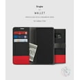 thumbnail image 5 of Galaxy S10e Case, Ringke [Wallet] Premium Leather with Magnet Durable Flip Kickstand - Black & Red, 5 of 7