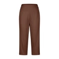 thumbnail image 4 of Aihuaihua Women's High Waisted Straight Leg Capri Pants Stretch Lightweight Trousers for Work Golf Casual Capri Leggings with Pockets, 4 of 4