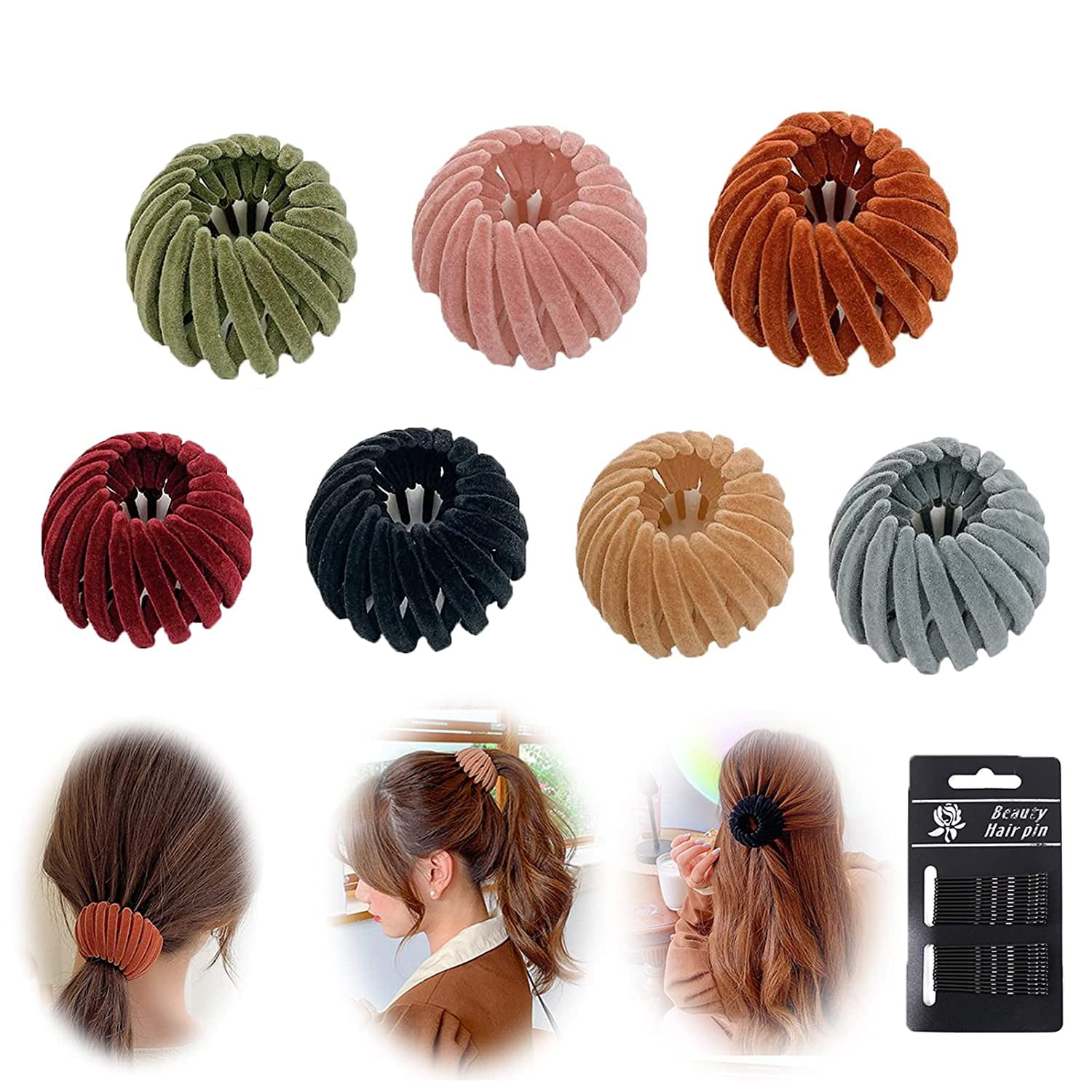 Birds Nest Magic Hair Clip, Lazy Bird's Nest Plate Hairpin, Hair Bun