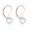 7mm, variant on AVORA 10K Yellow Gold 8mm Pearl Lever-back Drop Earrings
