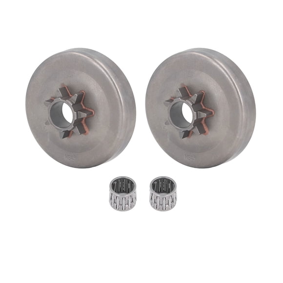 Tambor de embrague de motosierra, embrague de 7 dientes para motosierra, kit de cojinetes de agujas para tambor de embrague, cojinetes de agujas, claridad notable