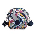 thumbnail image 1 of Bolso de hombro de nailon, bandolera de color sólido con múltiples cremalleras para viajar cómodamente al aire libre, bolso de hombro pequeño para mamá, 1 of 6