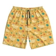 thumbnail image 3 of Uemuo Flowe Chicken Pattern Men's Swim Trunks Hawaiian Beach Bathing Suit Swimsuits Beach Quick-Dry Shorts with Pockets-3X-Large, 3 of 9