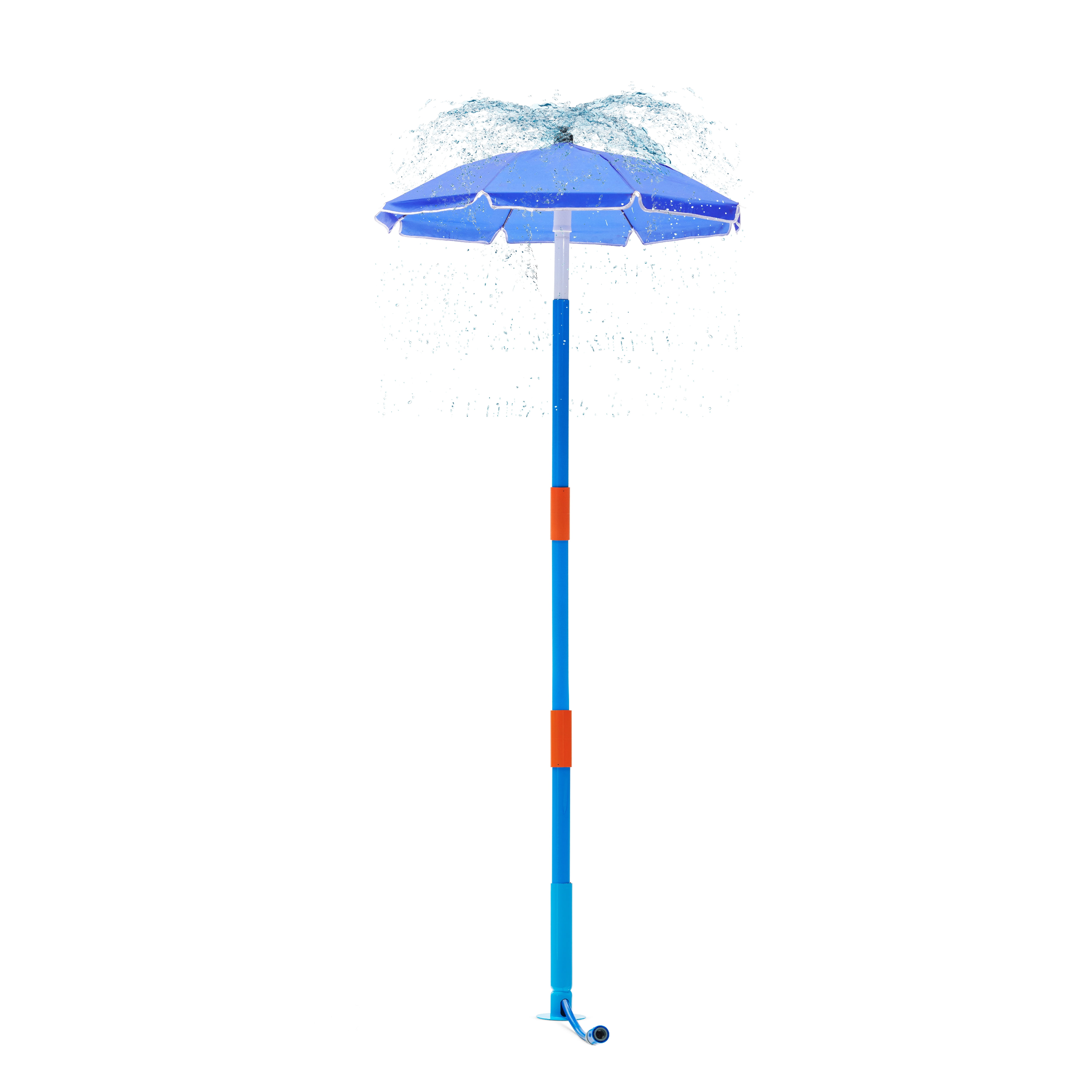 Plum Play Umbrella Sprinkler for Kids - Outdoor Water Play Sprinklers, Toddler Outdoor Toys, Durable Backyard Water Park with Splash, Summer Toys for Kids, Games for Adults/Family (Fountain Tower)