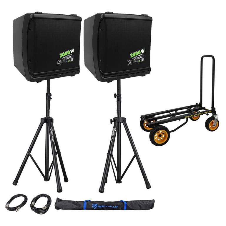 2) Mackie DLM12 2000w 12