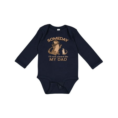 

Inktastic Someday I ll Rock a Beard Like My Dad-bearded Dragons Boys or Girls Long Sleeve Baby Bodysuit