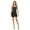 Black, variant on Black Medium Size Women's Sleeveless Mini Cocktail Dress, Square Neck Bodycon Sexy Going Out Party, Trendy Spring Summer 2024